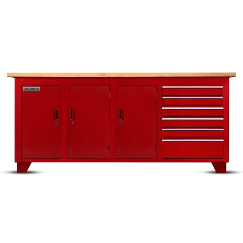 Bancada fechada com 6 gavetas e 3 portas - RLL-214