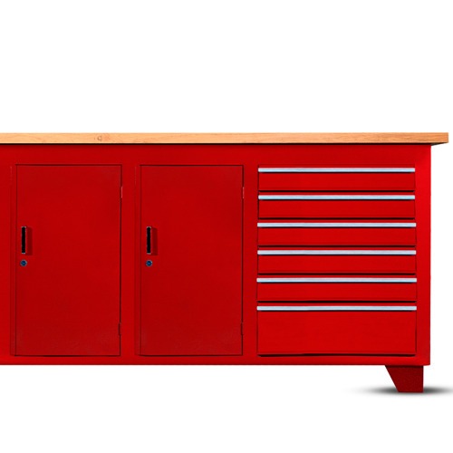 Bancada fechada com 6 gavetas e 3 portas - RLL-214