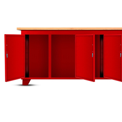 Bancada fechada com 6 gavetas e 3 portas - RLL-214