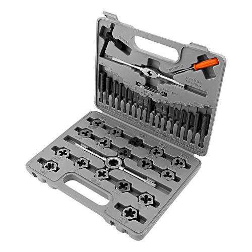 Jogo de macho e cossinetes M3 x M12 com 40 peças Jogo de macho e cossinetes M3 x M12 com 40 peças