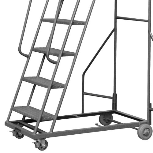 Escada plataforma de ferro 2,0 m 6 degraus + patamar - 58-A