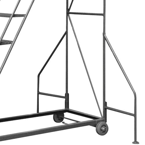 Escada plataforma de ferro 2,5 m 8 degraus + patamar - 58-B Escada plataforma de ferro 2,5 m 8 degraus + patamar - 58-B