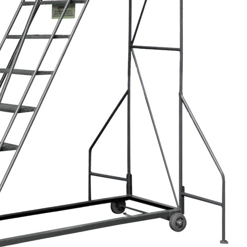 Escada plataforma de ferro 3,0 m 9 degraus + patamar - 58-C