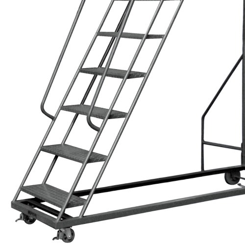 Escada plataforma de ferro 3,0 m 9 degraus + patamar - 58-C