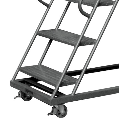 Escada plataforma de ferro 3,0 m 9 degraus + patamar - 58-C