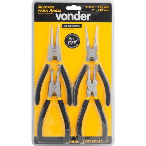 Jogo de alicates para anéis jg com 4 peças Jogo de alicates para anéis jg com 4 peças