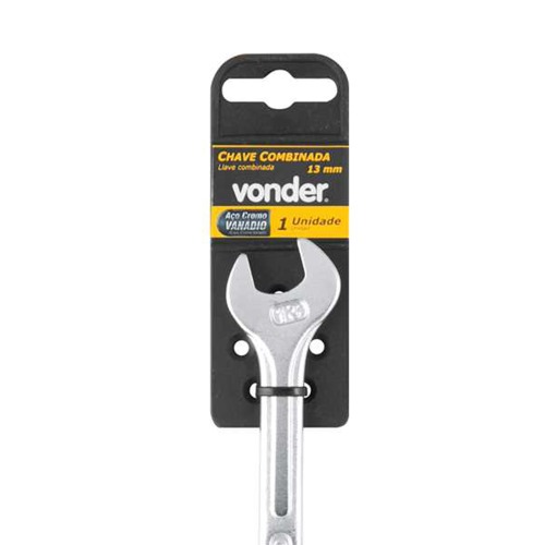 Chave combinada 13 mm, em a�o cromo van�dio 
