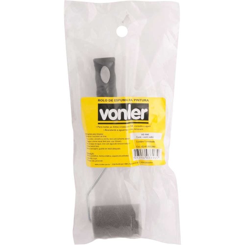 Rolo de espuma para pintura com suporte de  5 cm