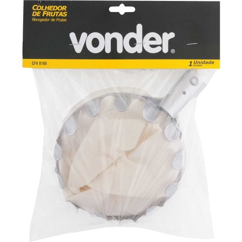 Colhedor de frutas com saco de algod�o branco