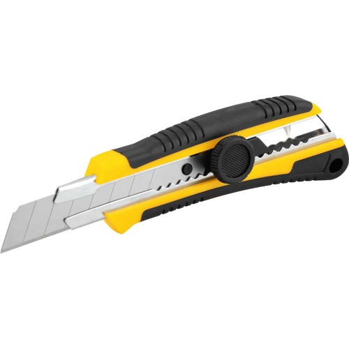 Estilete largo 18 mm emborrachado trava girat�ria - ES 180 