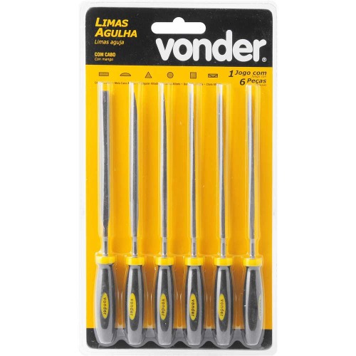 Jogo de limas agulha com 6 pe�as