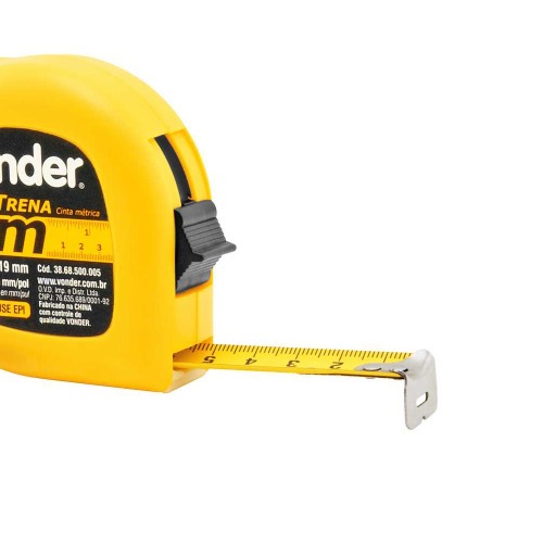 Trena com fita de a�o 19 mm x 5 m com trava 