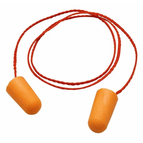 Protetor auditivo de espuma com cordão - 1110 Protetor auditivo de espuma com cordão - 1110