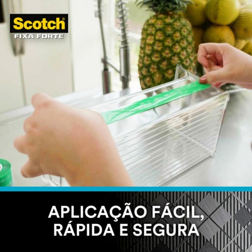 Fita adesiva dupla face 12 mm x 2 metros transparente