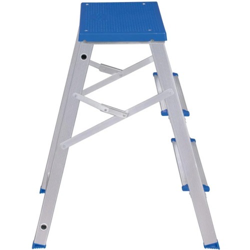 Escada banqueta de alumínio 2 degraus + patamar - 5107 Escada banqueta de alumínio 2 degraus + patamar - 5107