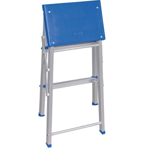 Escada banqueta de alumínio 2 degraus + patamar - 5107 Escada banqueta de alumínio 2 degraus + patamar - 5107