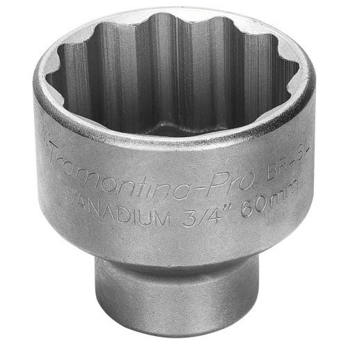 Soquete estriado 17 mm encaixe 3/4