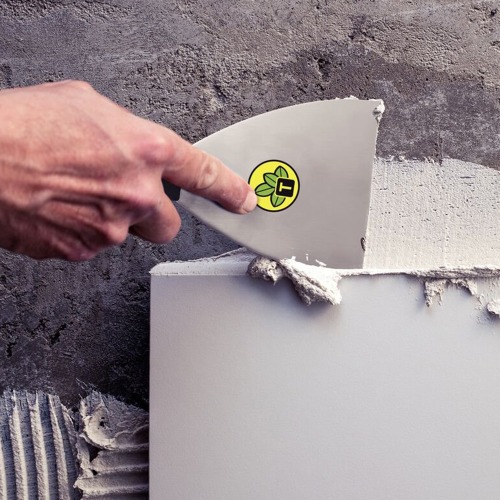 Esp�tula flex�vel met�lica 12 cm com cabo pl�stico