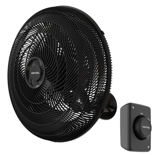 Ventilador de parede 50 cm oscilante preto 14063 - NEW  110V