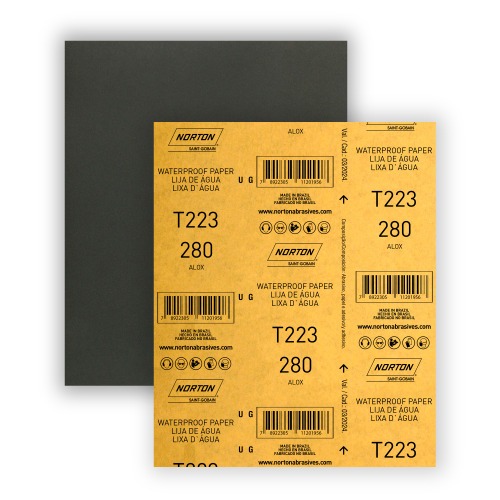 Folha de lixa D'�gua 225 x 275 mm - T223