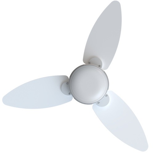 Ventilador de teto 3 pás Inverter dupla face branco/cinza com controle remoto - Elluz 110V/220V Ventilador de teto 3 pás Inverter dupla face branco/cinza com controle remoto - Elluz 110V/220V