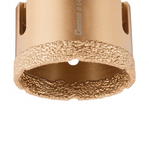 Serra copo diamantada 64 mm para esmerilhadeira rosca M14