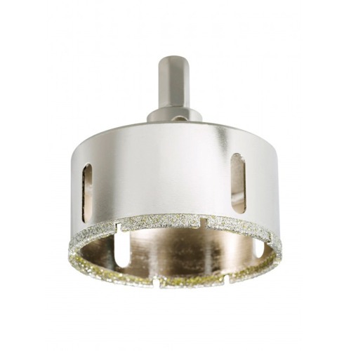 Serra copo diamantada 70mm para furadeira com haste sextavada - 60883