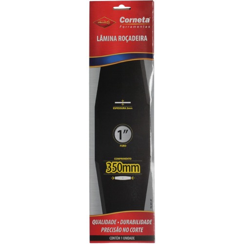L�mina para ro�adeira 2 pontas 350 x 25,4 x 2 mm