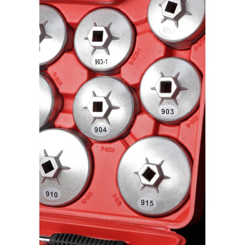 Jogo de saca filtro de �leo com 23 pe�as