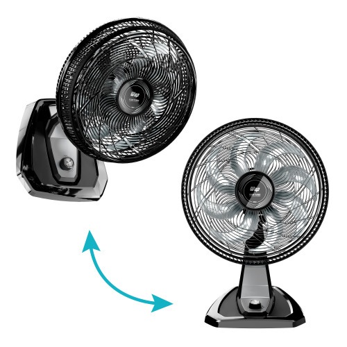 Ventilador de mesa e parede silencioso 50 cm 8 pás 3 velocidades - Flow Turbo 220V Ventilador de mesa e parede silencioso 50 cm 8 pás 3 velocidades - Flow Turbo 220V