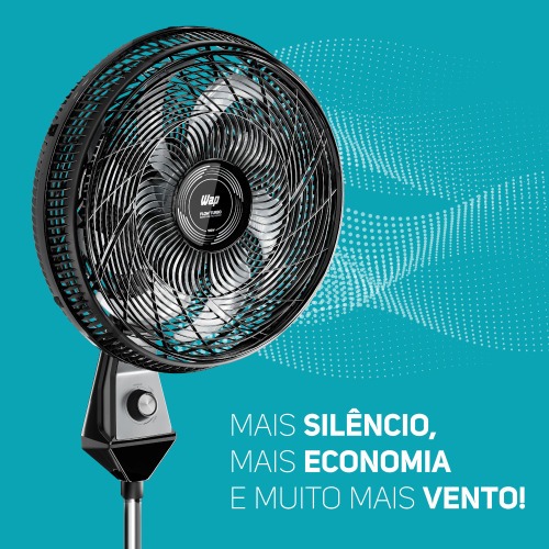 Ventilador de coluna 50 cm oscilante 8 p�s com 3 velocidades - Flow Turbo  220V