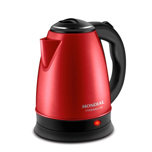 Chaleira el�trica 2 litros 1.200 watts vermelha Premium - CE-06-R  110V