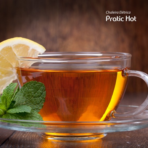 Chaleira el�trica 1 litro 1.200 watts Pratic Hot - CE-07  110V