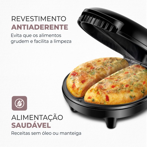 Omeleteira el�trica 800 watts Easy Omelet - OM-02   220V