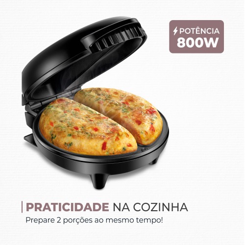 Omeleteira el�trica 800 watts Easy Omelet - OM-02   220V