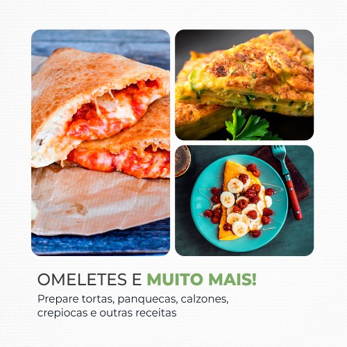 Omeleteira el�trica 800 watts Pratic Omelet II - OM-04-BI  110V