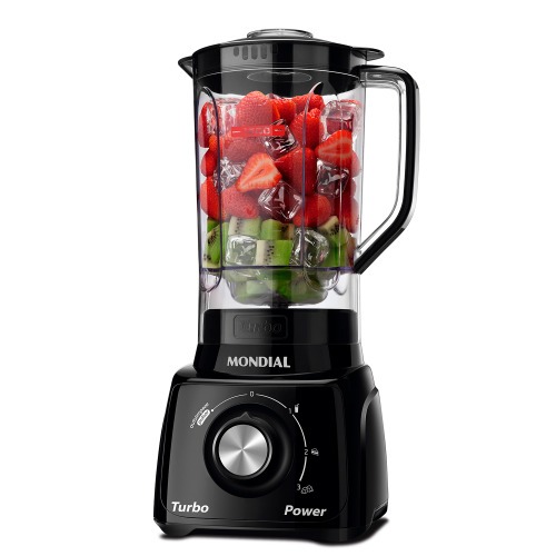 Liquidificador 3 velocidades Turbo Power preto - L-99FB  110V