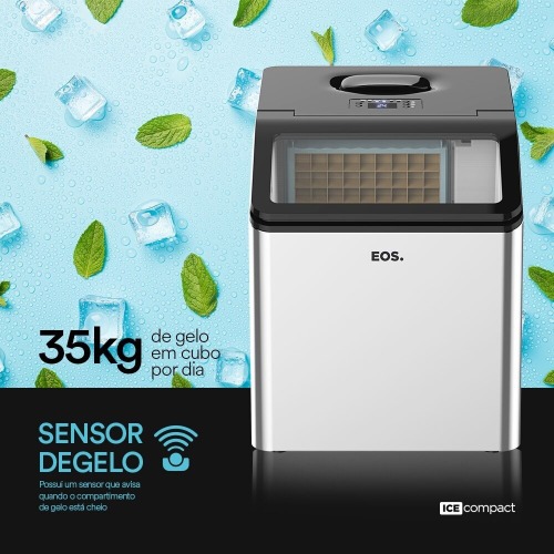 M�quina de Gelo 35 kg inox Ice Compact - EMG35  110V
