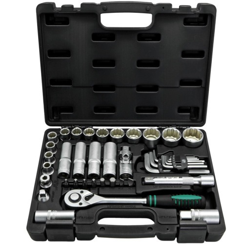 Jogo de soquete estriado 10 � 32 mm encaixe 1/2