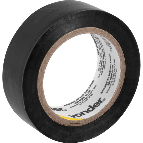 Fita isolante 19 mm x 10 m preta com 10 pe�as