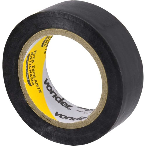 Fita isolante 19 mm x 10 m preta com 10 pe�as
