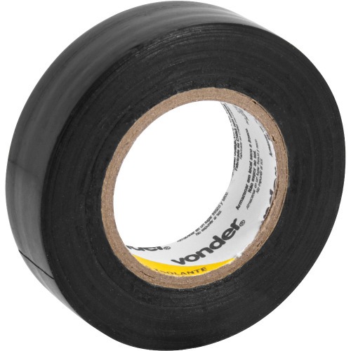 Fita isolante 19 mm x 20 m preta com 10 pe�as