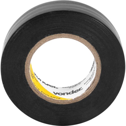 Fita isolante 19 mm x 20 m preta com 10 pe�as
