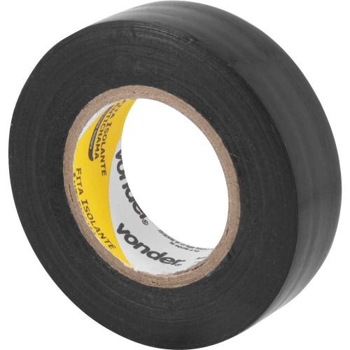 Fita isolante 19 mm x 20 m preta com 10 pe�as