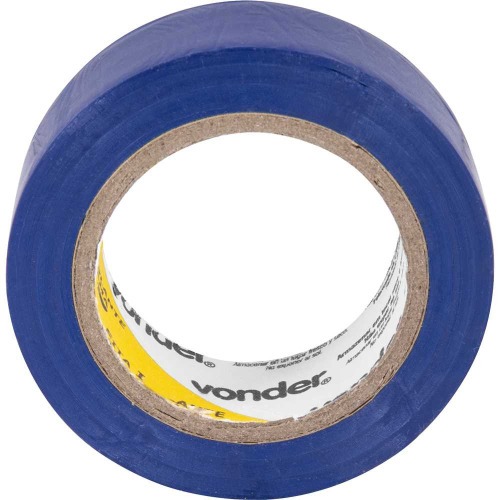 Fita isolante antichama 19 mm x 10 m azul com 10 pe�as