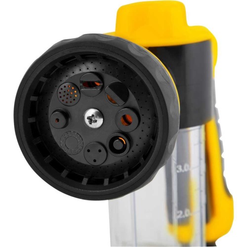 Esguicho pl�stico para jardim com copo para sab�o 8 fun��es