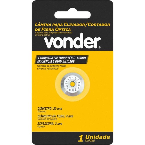 L�mina para clivador/cortador de fibra �ptica