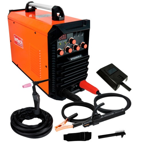 Inversora de solda multiprocesso 200A para Eletrodo revestido E Tig AC/DC - STIG200ALU  220V