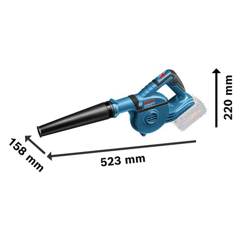 Soprador de ar a bateria 18V com fluxo de 270 km/h Sem bateria - GBL 18V-120