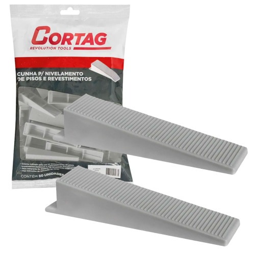 Cunha para nivelamento de piso e revestimento com 50 pe�as - ECO